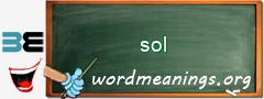 WordMeaning blackboard for sol